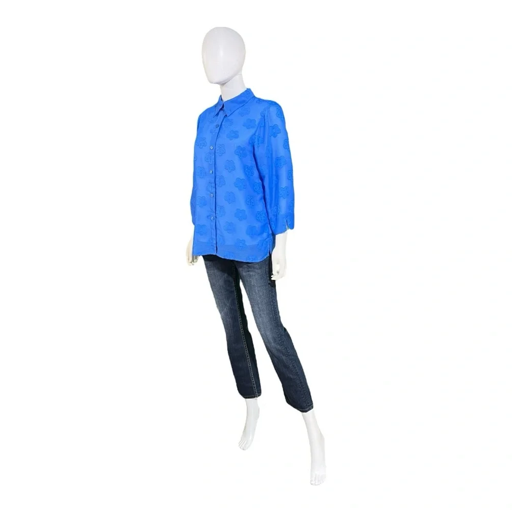 Alfred Dunner 2 Piece Blue Top, S - Picture 3 of 9